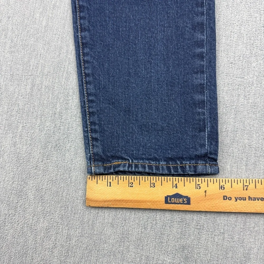 Levis Jeans Mens 34‎ Dark Blue 512 Wash Denim Slim Taper Premium Zip Fly Classic